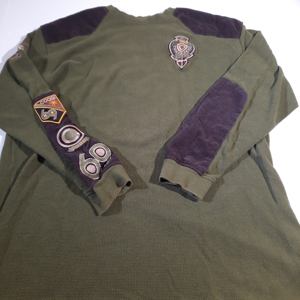 Coogi Australia Mens Thermal Long Sleeve Embroidered Shirt XXXL Trap & Skeet